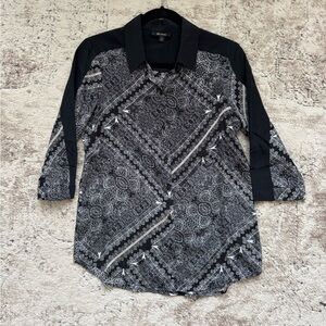 Ella Moss 100% Silk Button-up Shirt